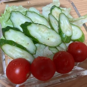 梅シロップの簡単ドレッシングでおいしい野菜サラダ